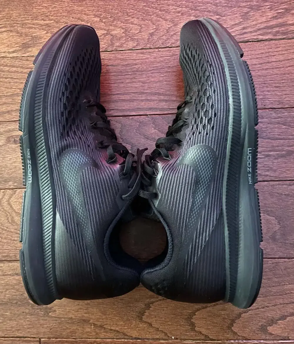 Nike Air Zoom Pegasus 34 Triple Black Running Sneakers Men’s 9.5